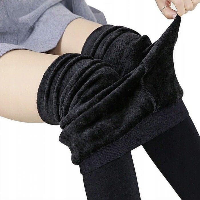 Legginsy ocieplane z futerkiem