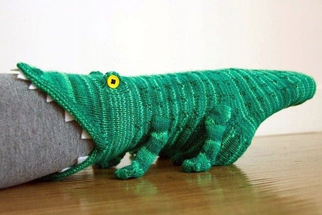 Skarpetki 3D w zielonym kolorze