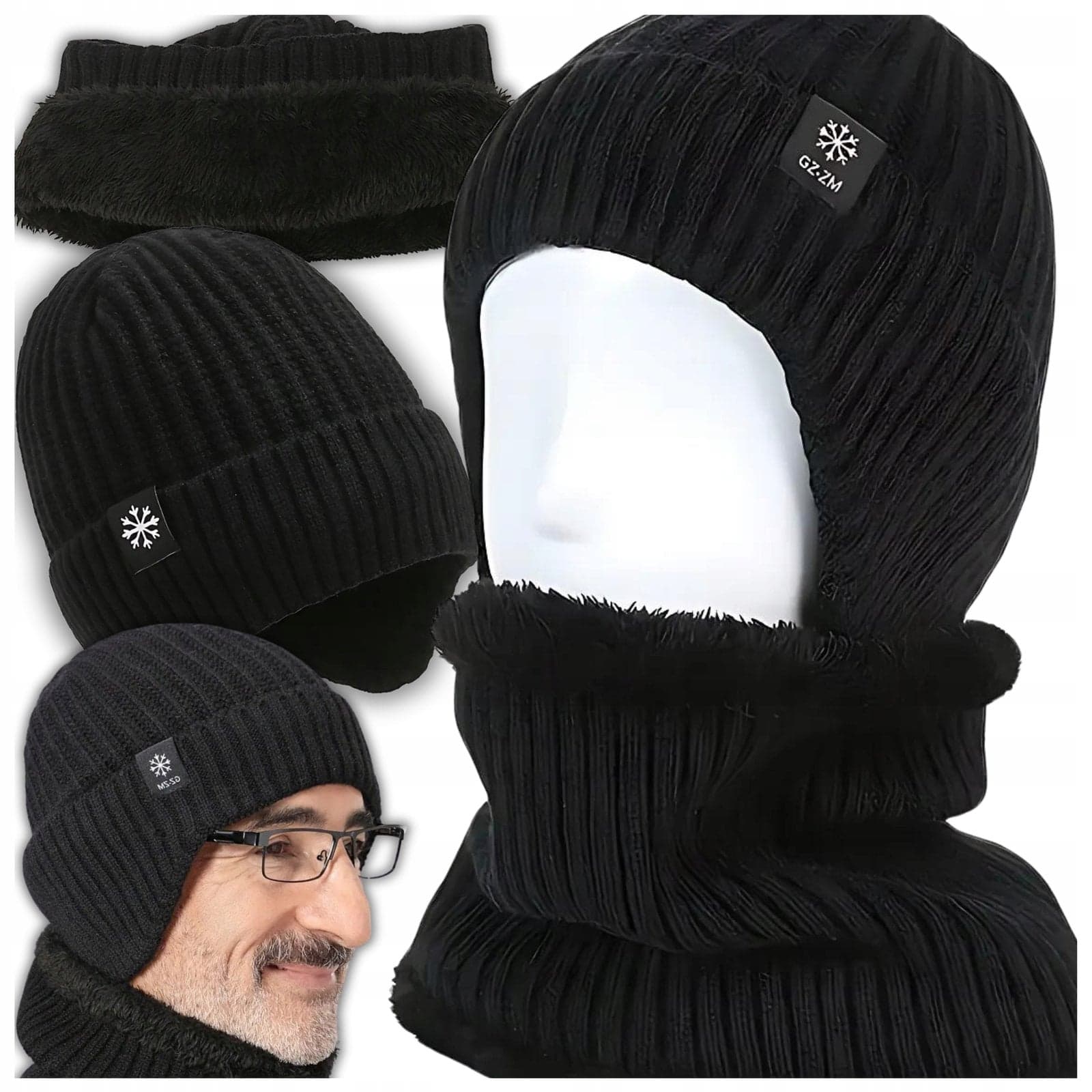 Czapka zimowa z daszkiem