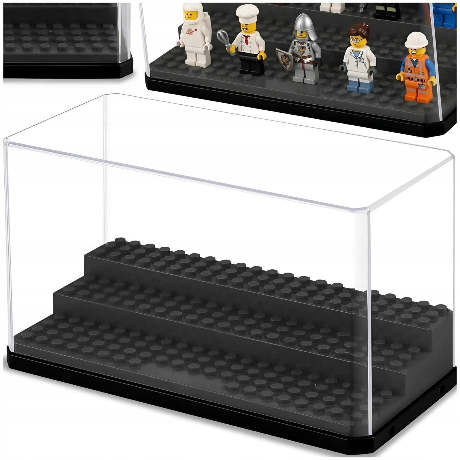 Gablotka na figurki LEGO z przezroczystą obudową