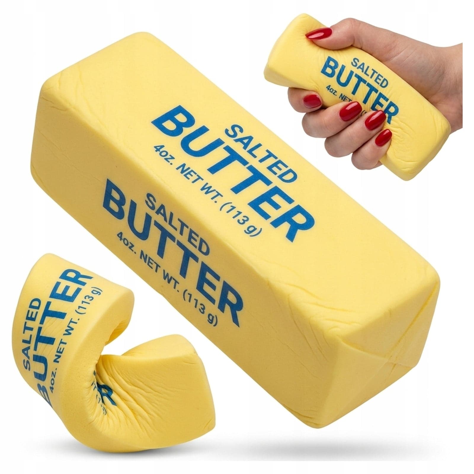 gniotek masło squishy w żółtym kolorze