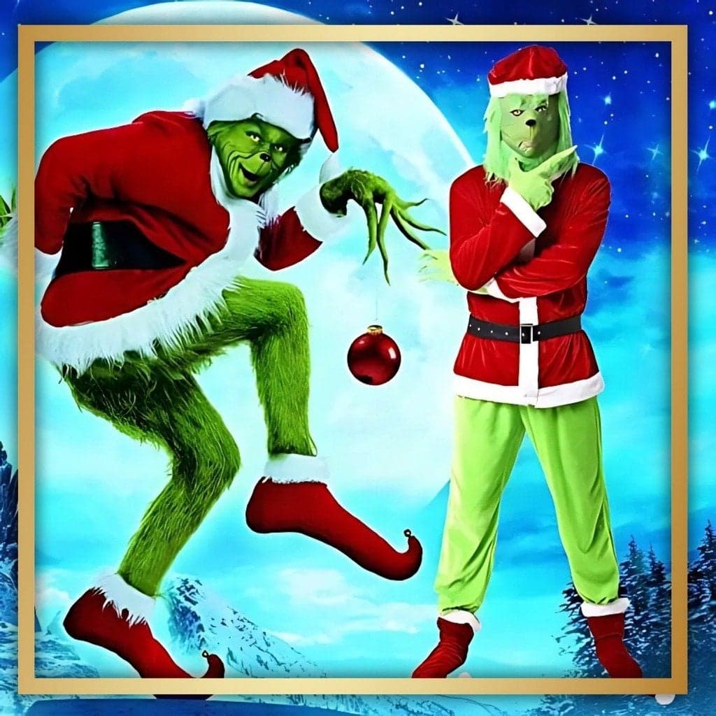 kompletny zestaw kostiumu Grinch