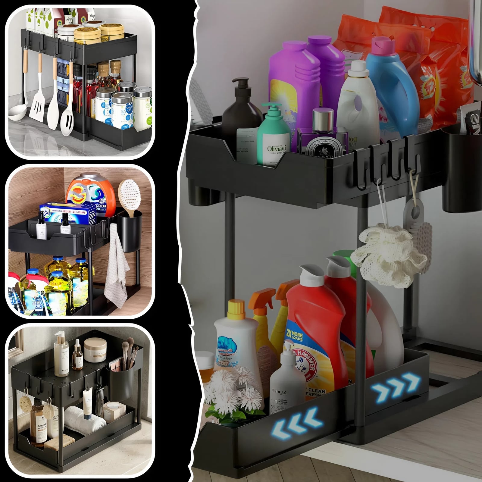 Dwupoziomowy organizer pod zlew, widok 7