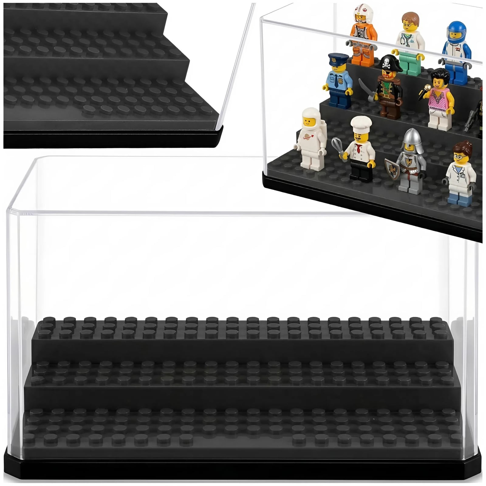 Gablotka na figurki LEGO z przezroczystą obudową